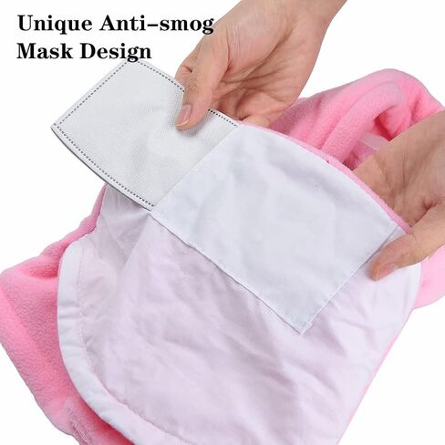 HZTG Boys Girls Winter Warm Hat Kid Fleece Caps Windproof Balaclava Face Cover Mask in Saudi Arabia