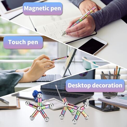 Fidget Pen, Decompression Magnetic Fidget Toy Pen, Magnet Pen Fidget Toy Relieve Pressure Novel Toy Gift for Kids or Friends! （Blue） in Kuwait