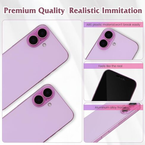 Dummy Fake Phone Model, Looks Like The Real Phone Compatible with Phone 16, for Cell Phone Store Display or Send a Toy Phone 16 for Kids (Pink Rainbow) in Kuwait