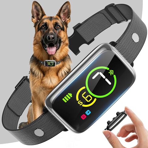 طوق لحاء الكلب الذكي ، طوق لحاء التوقف التلقائي للكلاب الكبيرة ، المتوسطة ، الصغيرة ، طوق نباح آمن وإنساني مع صوت صافرة ، اهتزاز وحساسية قابلة للتعديل ، جهاز مضاد للبطنة IP67 IP67 in Kuwait