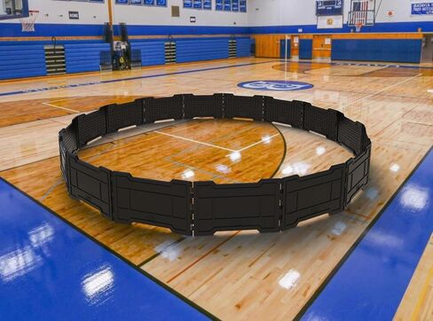 GaGa2Go Superior Portable 20ft Gaga Ball Pit - Easy Setup and Compact Storage for Indoor/Outdoor Use - Perfect for Schools, Churches, Camps, and Home Use - Made in USA, Black in Saudi Arabia
