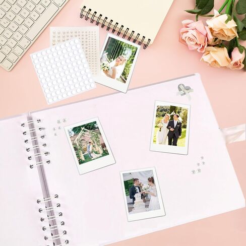 رسائل إلى Bride Scrapbook Photo Photo Photo Photo ، Diy Bridal Shower Guest Book مع 40 صفحة فارغة ، سجل قصاصات بيضاء مع ملصقات لؤلؤة ، أحرف معدنية ، أقواس (11.42 "x 8.46") in Kuwait