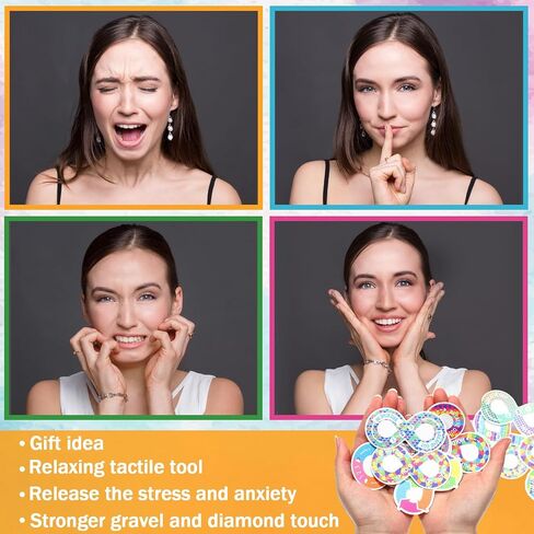 Fulmoon 120 PCS Steiety Secnors Strips Strips Trise Trocal Care Sensory Desconsive Deassive Number 8 Thus Fidget Tool for Classroom Desk Onvens Teens Teace Relief (Multicolour) in Kuwait