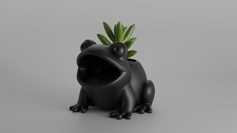 Charming Frog Planter and Desk Organizer – Cute Amphibian Shaped Pot Ideal for Succulents, Pens, or Small Office Supplies in Saudi Arabia