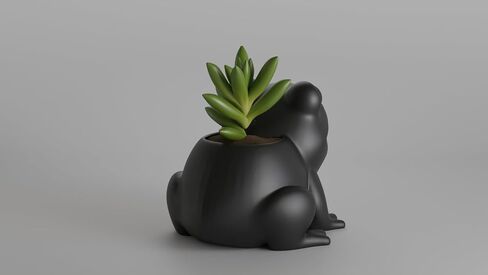 Charming Frog Planter and Desk Organizer – Cute Amphibian Shaped Pot Ideal for Succulents, Pens, or Small Office Supplies in Saudi Arabia