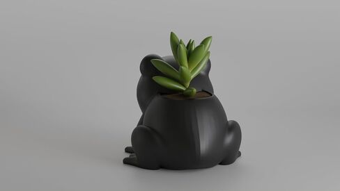 Charming Frog Planter and Desk Organizer – Cute Amphibian Shaped Pot Ideal for Succulents, Pens, or Small Office Supplies in Saudi Arabia
