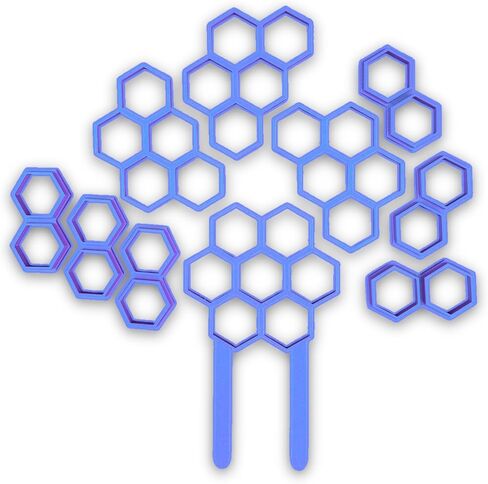 Modular Plant Trellis Starter Pack | Customizable Indoor Plant Support | Modern Houseplant Accessory | Strong Hold (Navy Blue) in Saudi Arabia