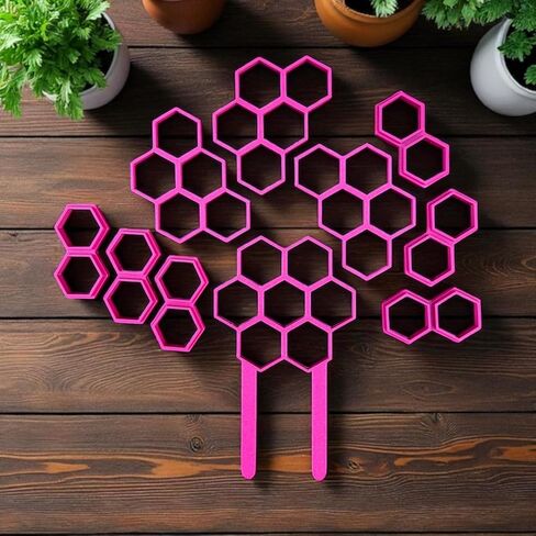 Modular Plant Trellis Starter Pack | Customizable Indoor Plant Support | Modern Houseplant Accessory | Strong Hold (Navy Blue) in Saudi Arabia