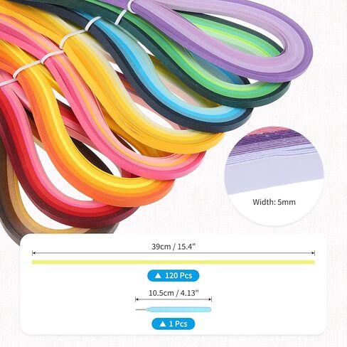 مجموعة Quilling Meccanixity ، شرائط Quilling Paper 21.3 بوصة 3 مم مع قلم أزرق للمبتدئين يدويون يدويون أدوات تدريس الزهرة (Pink ، Pack of 120) in Saudi Arabia