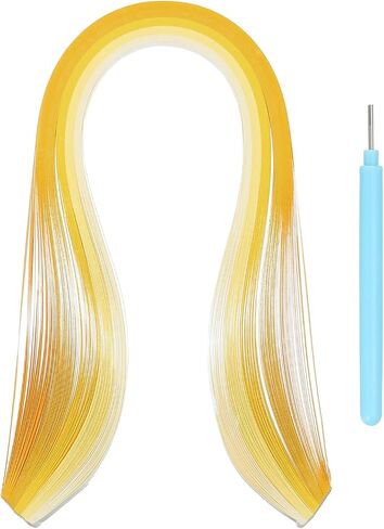 MECCANIXITY Paper Quilling Kit, 15.4 Inch 3mm Paper Quilling Strips with Blue Pen for Beginners DIY Hand Crafts Teaching Tools Flower Decoration(Brown, Pack of 100) in Saudi Arabia