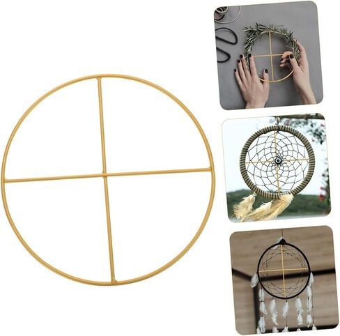2pcs الحديد الذهب الحديد Dreamcatcher حلقات DIY معلقة الأطواق المعدنية للاسترخ in Kuwait