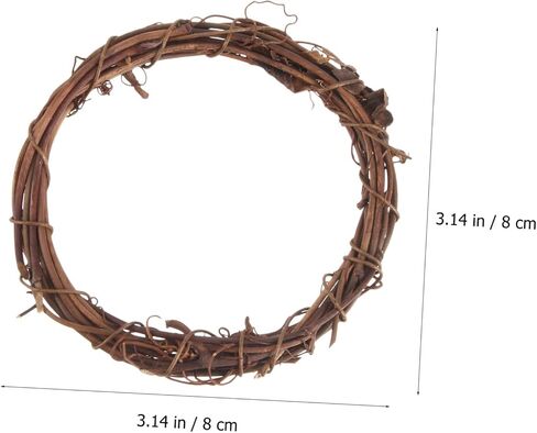 Cabilock 10pcs Rattan Wreath Hoops Natural Decorative Frames for Crafting for Holiday Festivals and Home Decor Projects in Saudi Arabia