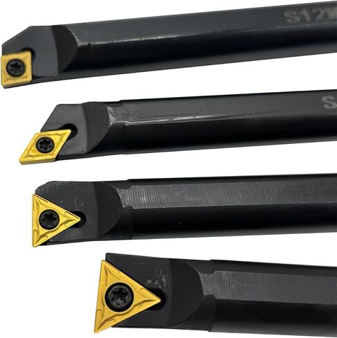 zouzmin 10pcs TCMT32.51 TCMT16T304 Carbide Inserts External Turning Inserts + 10pcs M4x10 Alloy Steel Hex Screws + 1pc T15 Wrench Cutting Tools in Kuwait