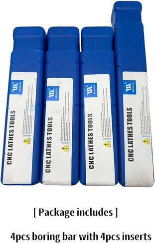 zouzmin 10pcs TCMT32.51 TCMT16T304 Carbide Inserts External Turning Inserts + 10pcs M4x10 Alloy Steel Hex Screws + 1pc T15 Wrench Cutting Tools in Kuwait
