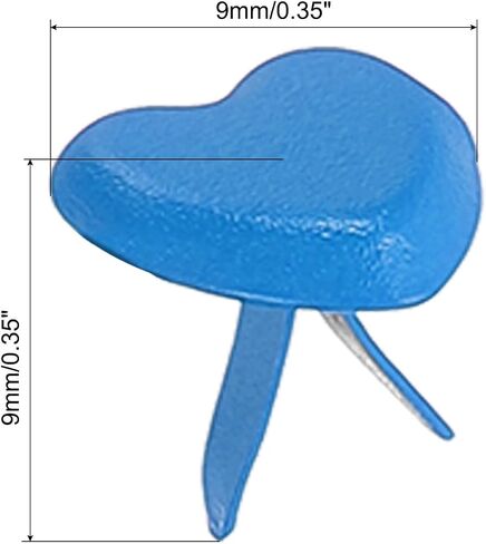 BATIKIL BRADS للحرف الورقية ، 200 PCS أبيض ورق ترحح HEART HEART MINI BRADS SPLIT PINS PAINT CRAFTING SUPPIES لـ DIY Craft Project Book ، 10 مم in Saudi Arabia