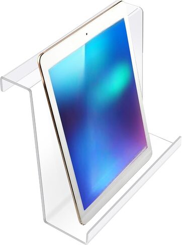 حامل كتب جهاز المشي من Jetec حامل كتب عالمي من الأكريليك الشفاف متوافق مع جهاز Kindle والكمبيوتر اللوحي المسطح والزواية وحامل الكتب الإلكترونية وحامل الكتب ورف قراءة المجلات للمنزل والمكتب وصالة الألعاب الرياضية in Saudi Arabia