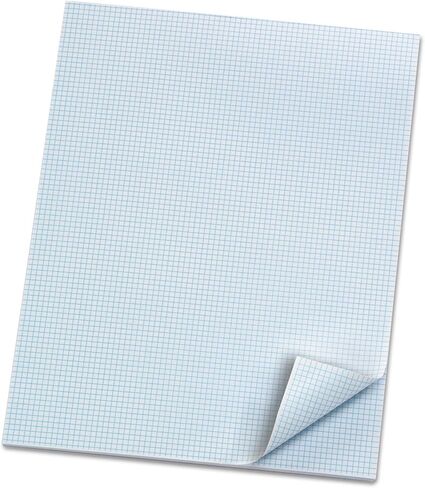 Ampad 22005 Quadrille Pads, 8 Squares/Inch, 8 1/2 x 11, White, 50 Sheets in Saudi Arabia