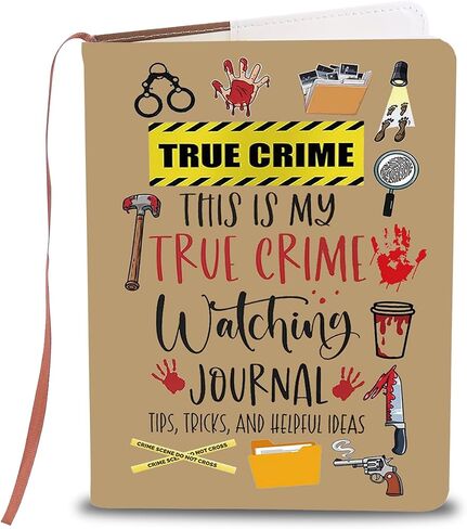 LQRI True Crime Noteboor هذا هو بلدي الجريمة الحقيقية مشاهدة دفتر دفتر الرعب من عشاق التشويق البضائع (البيج الأصفر) in Saudi Arabia