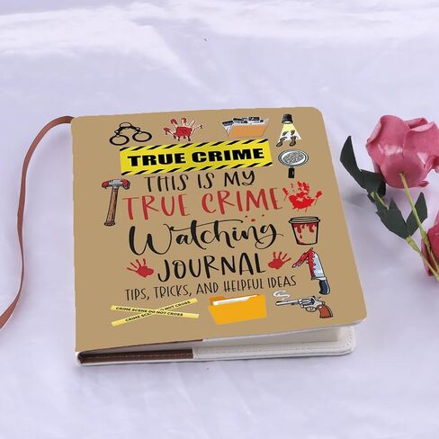 LQRI True Crime Noteboor هذا هو بلدي الجريمة الحقيقية مشاهدة دفتر دفتر الرعب من عشاق التشويق البضائع (البيج الأصفر) in Saudi Arabia