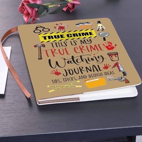 LQRI True Crime Noteboor هذا هو بلدي الجريمة الحقيقية مشاهدة دفتر دفتر الرعب من عشاق التشويق البضائع (البيج الأصفر) in Saudi Arabia