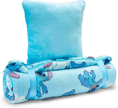 Stitch Sleeping Bag Set - Bundle with 27" x 26" Disney Slumber Bag with Attached Pillow Plus Stickers, More | Lilo and Stitch Camping and Sleepover Supplies in Saudi Arabia