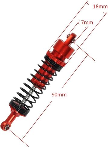 1pcs 90/100/110/120 مم امتصاص الصدمات القابل للتطبيق لـ 1/10 RC Car Axial SCX10 لـ Wraith TRX4 D90 (120 مم 1PCS) in Kuwait