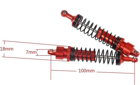 1pcs 90/100/110/120 مم امتصاص الصدمات القابل للتطبيق لـ 1/10 RC Car Axial SCX10 لـ Wraith TRX4 D90 (120 مم 1PCS) in Kuwait