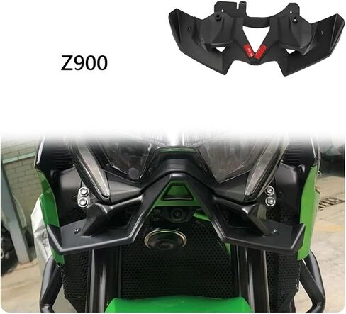 Deflector متوافق مع Z900 2021-2024 Z 900 Downporce Down Downbron Frontal Spoiller Winglets الأمامية منقار الأنف المخروط in Kuwait