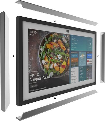 Aluminum Alloy Decorative Frame for Echo Show 15 (golen) in Saudi Arabia
