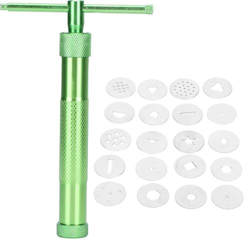 Pilipane Stainless Steel Clay Extruders, Paste Extruder, Sugar Paste Extruder Squeezer Kit for Pottery for Long-Lasting, Artistic, and Personally Constructed Craft Tool Set with 20 in Saudi Arabia