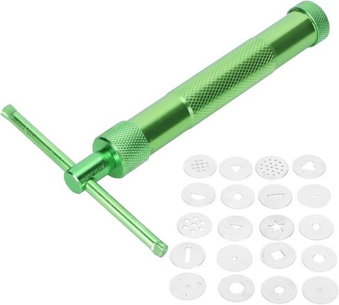 Pilipane Stainless Steel Clay Extruders, Paste Extruder, Sugar Paste Extruder Squeezer Kit for Pottery for Long-Lasting, Artistic, and Personally Constructed Craft Tool Set with 20 in Saudi Arabia