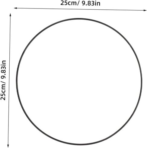 ULTECHNOVO 6pcs Metal Wreath Hoop Rings for Crafting Diameter Iron Circle Frame for DIY Floral Decor Wreath Making Supplies for Dream Catchers and Home Decor in Kuwait