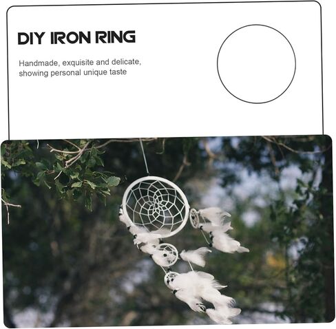 ULTECHNOVO 6pcs Metal Wreath Hoop Rings for Crafting Diameter Iron Circle Frame for DIY Floral Decor Wreath Making Supplies for Dream Catchers and Home Decor in Kuwait