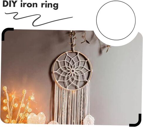 ULTECHNOVO 6pcs Metal Wreath Hoop Rings for Crafting Diameter Iron Circle Frame for DIY Floral Decor Wreath Making Supplies for Dream Catchers and Home Decor in Kuwait