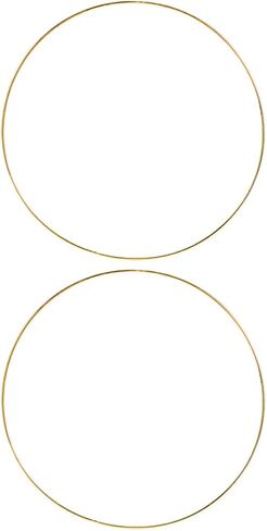 إطارات إكليل كابيلوك 2pcs للمشاريع الحرفية المعدنية القوية للديكور والزفاف لعيد الميلاد والموسمية الحرف الموسمية in Saudi Arabia