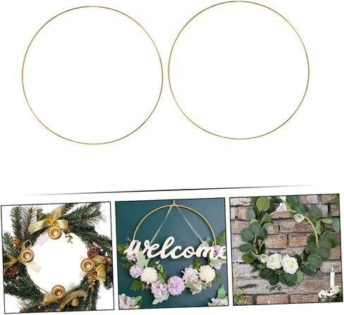 إطارات إكليل كابيلوك 2pcs للمشاريع الحرفية المعدنية القوية للديكور والزفاف لعيد الميلاد والموسمية الحرف الموسمية in Saudi Arabia