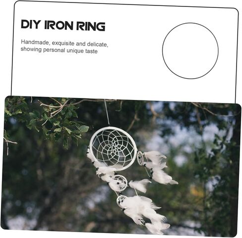 Mobestech 6pcs Circle Hoop Metal Metal Floral Ring For Dream Catcher DIY in Saudi Arabia
