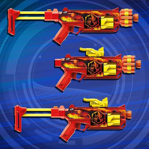 Nerf Loadout FlareFusion Blaster, 3 Interchangeable Attachment Accessories, 18 Nerf N1 Darts, Kids Toys & Gifts, Ages 8+ (Amazon Exclusive) in Saudi Arabia