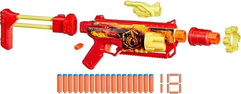 Nerf Loadout FlareFusion Blaster, 3 Interchangeable Attachment Accessories, 18 Nerf N1 Darts, Kids Toys & Gifts, Ages 8+ (Amazon Exclusive) in Saudi Arabia