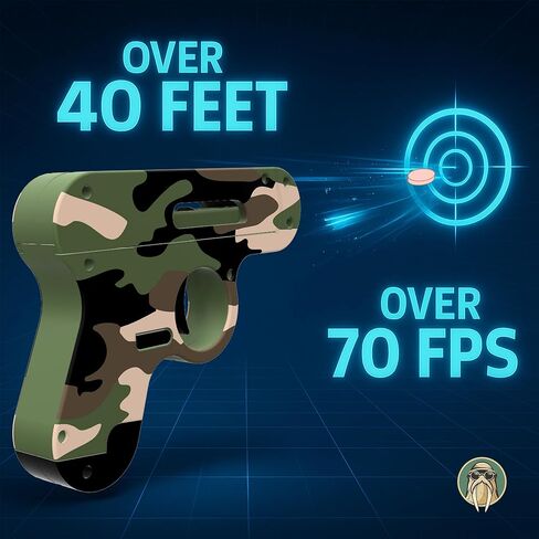 لعبة لعبة تطلق النار على Candy - The Smartee Shooter - يطلق النار بسرعة وبعيدة - أكثر من 40 قدمًا وأكثر من 70 إطارًا في الثانية. مجلة العمل وشريحة. 5 عبوات من الحلوى و 20 قطعة من الذخيرة البلاستيكية. (كامو) in Kuwait