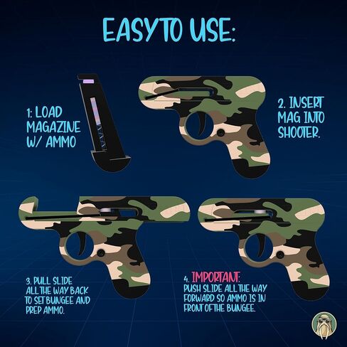لعبة لعبة تطلق النار على Candy - The Smartee Shooter - يطلق النار بسرعة وبعيدة - أكثر من 40 قدمًا وأكثر من 70 إطارًا في الثانية. مجلة العمل وشريحة. 5 عبوات من الحلوى و 20 قطعة من الذخيرة البلاستيكية. (كامو) in Kuwait