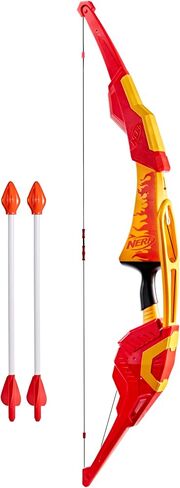 NERF Pyrostrike Megabow ، حرائق القوس بحجم 42 بوصة تصل إلى 105 قدم ، 2 سهام مع نصائح ناعمة ، ألعاب وهدايا في الهواء الطلق ، تتراوح أعمارهم بين 10+ (Amazon Exclusive) in Kuwait