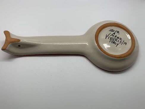 Ceramic Spoon Rest - Italian Large Spoon Rest, Made on the AmalfiCoast, Lemon Spoon Rest, Ceramic Houseware, Made in Italy Pottery, Dishwasher and Microwave Safe in Saudi Arabia