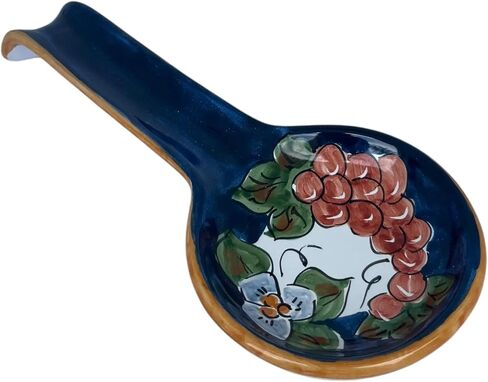 Ceramic Spoon Rest - Italian Large Spoon Rest, Made on the AmalfiCoast, Lemon Spoon Rest, Ceramic Houseware, Made in Italy Pottery, Dishwasher and Microwave Safe in Saudi Arabia