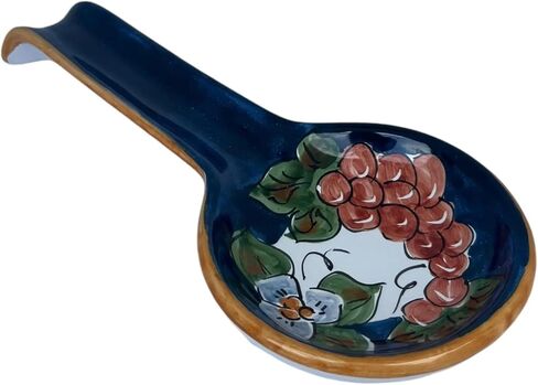 Ceramic Spoon Rest - Italian Large Spoon Rest, Made on the AmalfiCoast, Lemon Spoon Rest, Ceramic Houseware, Made in Italy Pottery, Dishwasher and Microwave Safe in Saudi Arabia