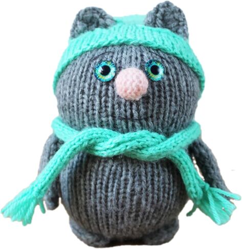 لعبة الكروشيه المصنوعة يدويًا Amigurumi-4.3 "(11 سم) لعبة محشوة مع عيون زجاجية ، خيوط أكريليك ، ملء غير حساس ، دمية كاتشيه قابلة للتحصيل للديكور المنزلي أو الهدية in Saudi Arabia