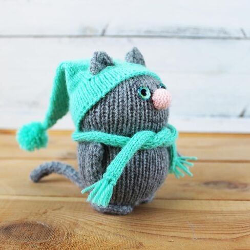 لعبة الكروشيه المصنوعة يدويًا Amigurumi-4.3 "(11 سم) لعبة محشوة مع عيون زجاجية ، خيوط أكريليك ، ملء غير حساس ، دمية كاتشيه قابلة للتحصيل للديكور المنزلي أو الهدية in Saudi Arabia