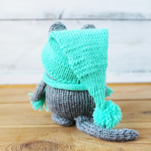 لعبة الكروشيه المصنوعة يدويًا Amigurumi-4.3 "(11 سم) لعبة محشوة مع عيون زجاجية ، خيوط أكريليك ، ملء غير حساس ، دمية كاتشيه قابلة للتحصيل للديكور المنزلي أو الهدية in Saudi Arabia