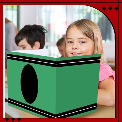 24 PCS لوحات خصوصية للطلاب تلوين موضوع Solid Classroom Divide Dipider Trifold Cardboard Table Bolders Privers for Teacher Student Study Test in Kuwait