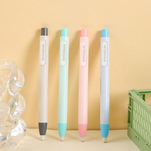 Retractable Pencil Erasers, Retractable Eraser Pen, Refillable Press Action Pencil Eraser Easy Erasing for Writing Drawing in Saudi Arabia